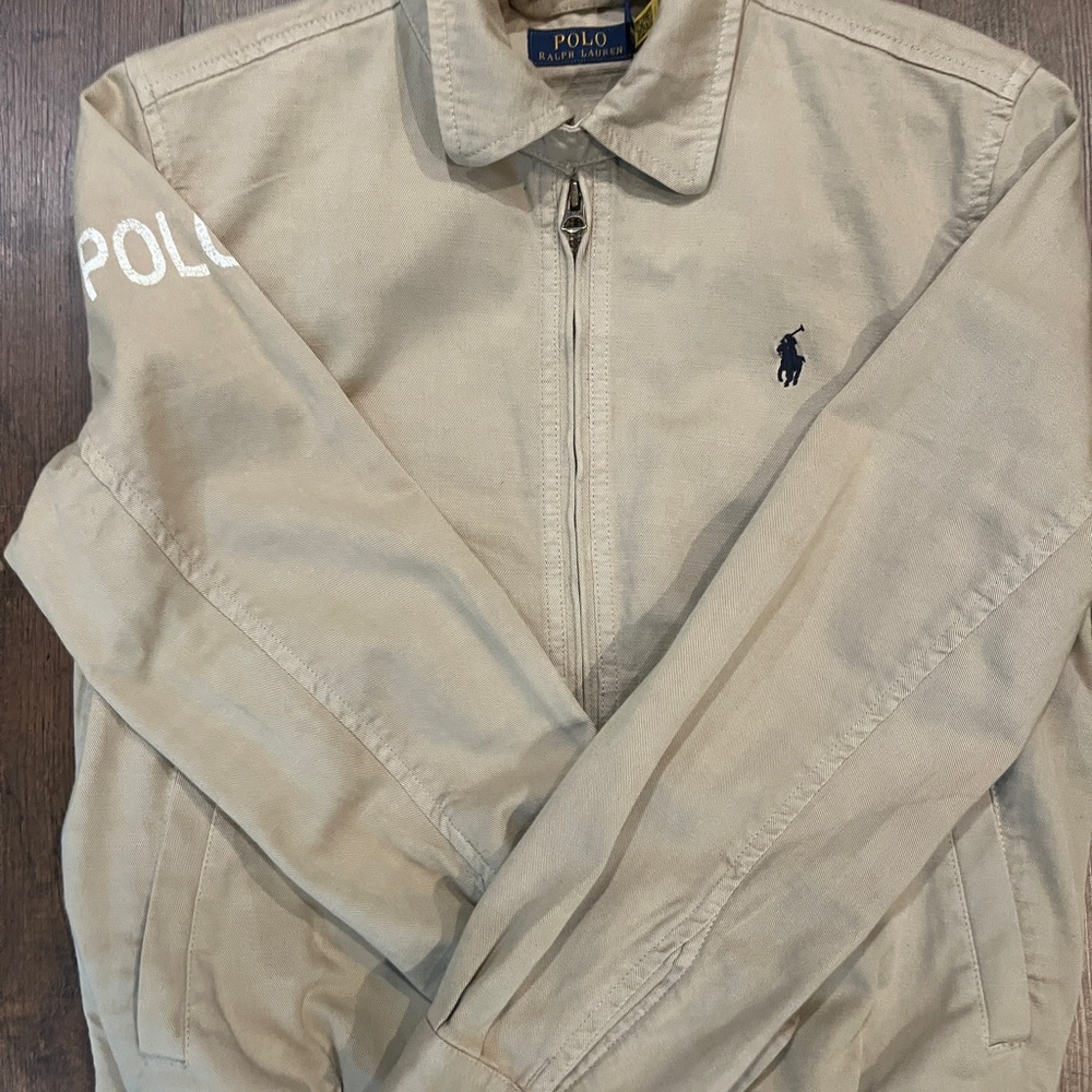 Ralph Lauren Men's Beige Khaki Lightweight Jacket Golf Casual Sport M